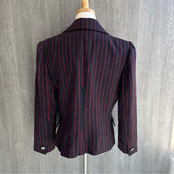 Vintage Givenchy Nouvelle Boutique I. Magnin Striped Double-Breasted Jacket - Picture 3 of 6